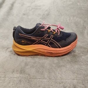 Asics Shoes Womens 8 Blue Trabuco Max 2 Sneakers Trail Running Gorpcore 1012B426